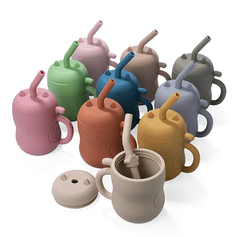 Marvel*j SnackSafe Kitty Learning Cup Pastel Pink