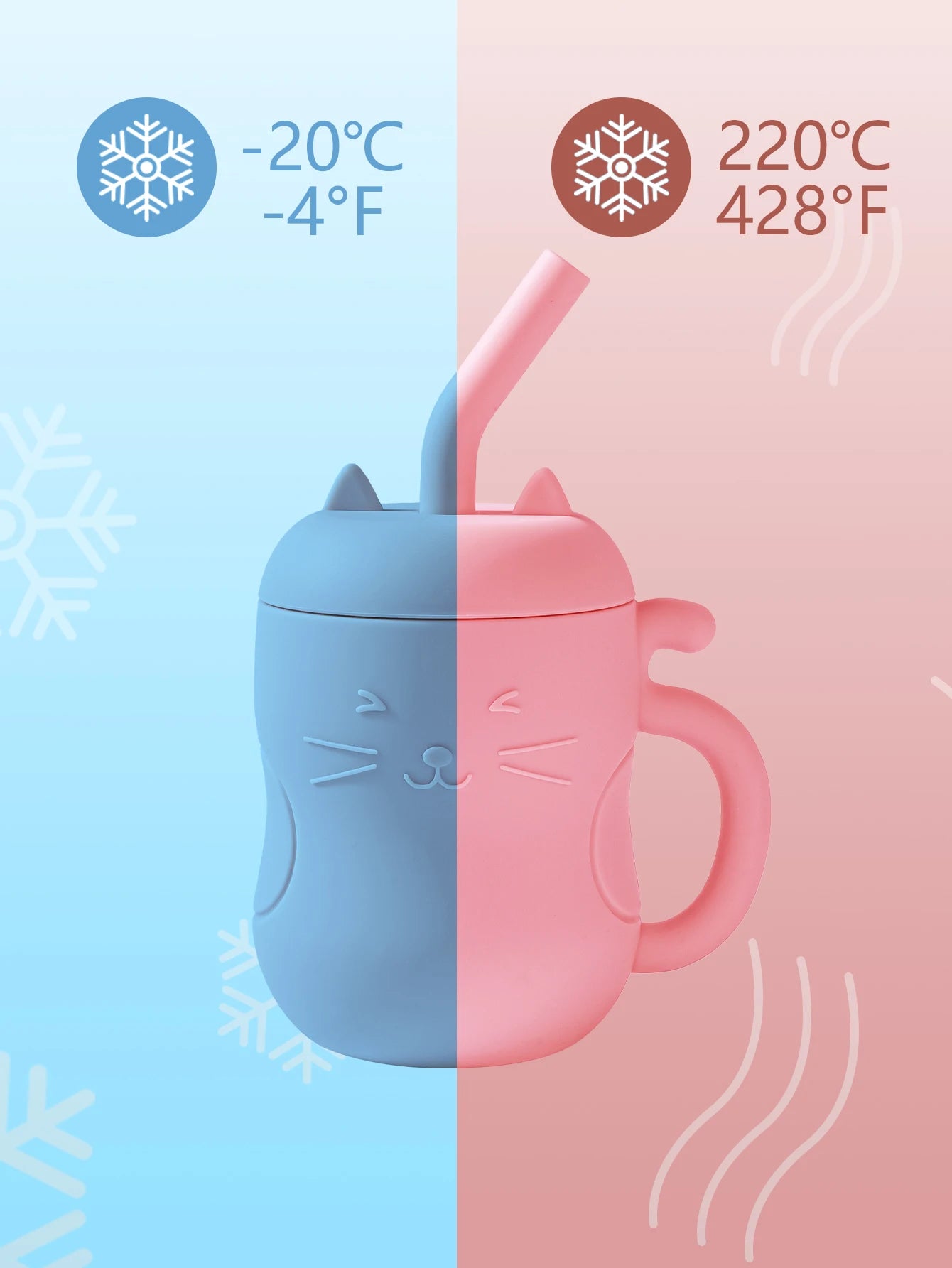 Marvel*j SnackSafe Kitty Learning Cup Pastel Pink