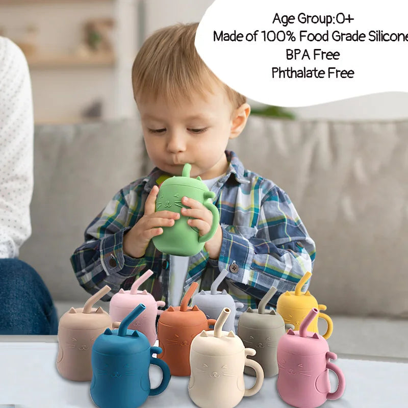 Marvel*j SnackSafe Kitty Learning Cup Pastel Pink