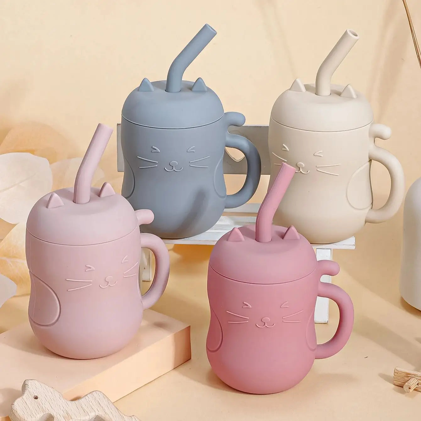 Marvel*j SnackSafe Kitty Learning Cup Pastel Pink